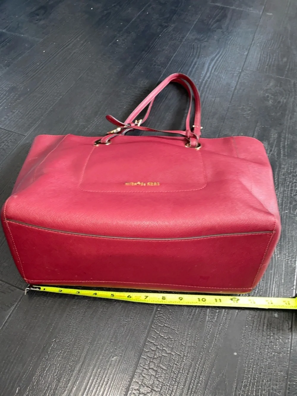 Michael Kors Burgundy Leather Large East West Walsh Shopper Tote burgundy - Picture 7 of 16